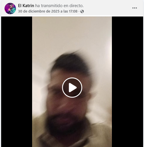 última publicación de El Katrin antes de ser detenido por ICE