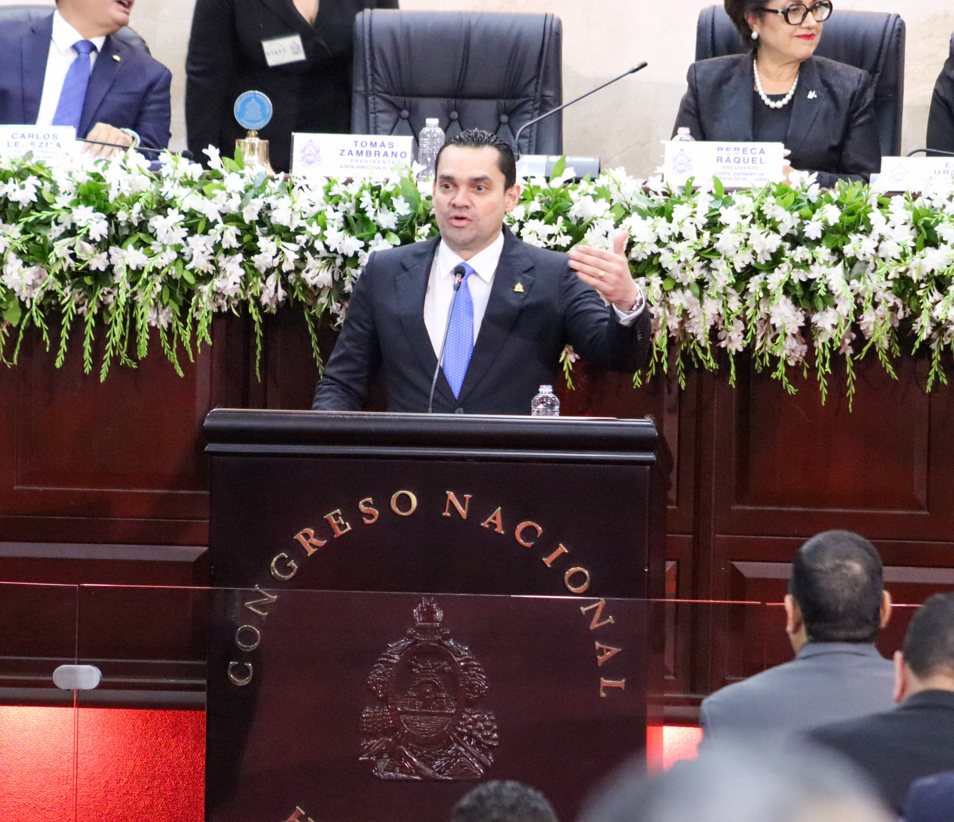 Tomás Zambrano durante la primera legislatura del Congreso Nacional 