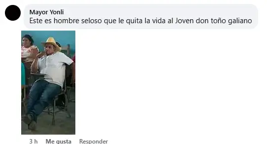 Mensaje sobre el joven asesinado por familiar de su novia
