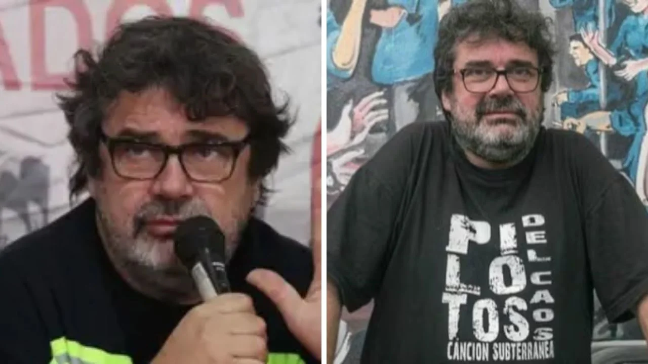 Collage de fotos de Roberto 'Beto' Pianelli, secretario general de los Metrodelegados