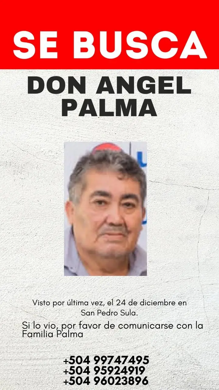 Ficha de se busca del empresario yoreño al que hoy hallaron muerto en Cortés