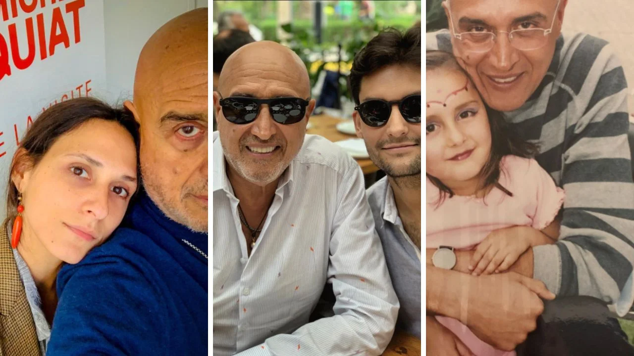 Collage de fotos de Pedro Torres con sus tre hijos: Apolonia, Pedro Antonio y Emilia Torres