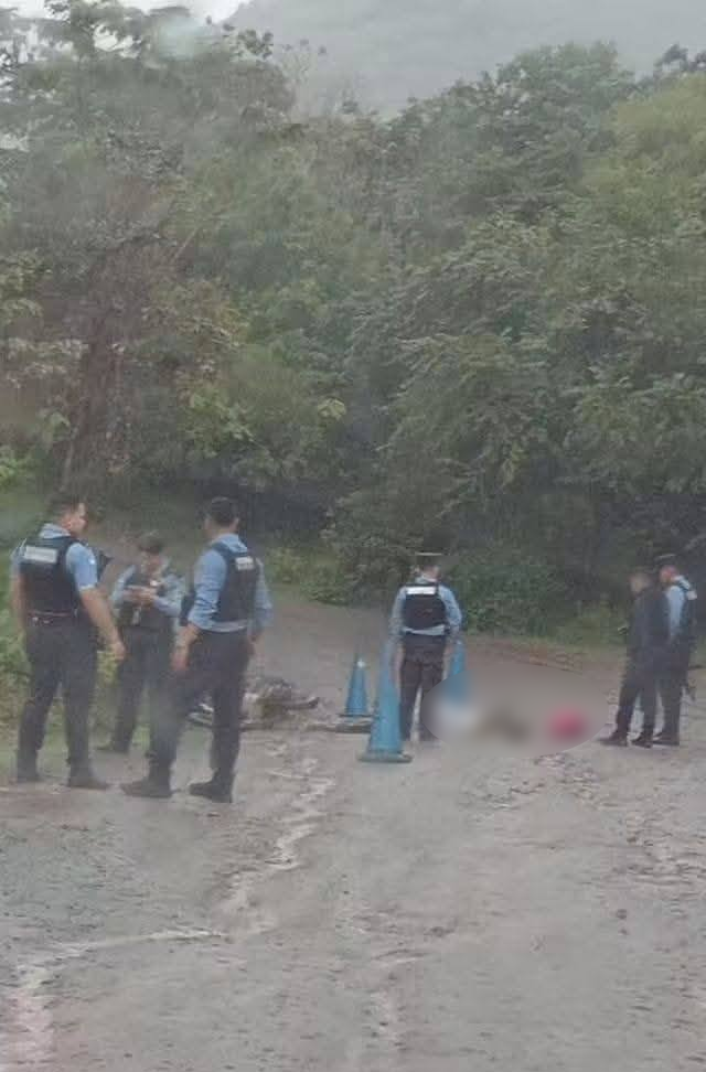 Escena donde el joven muere en ataque violento en Olanchito