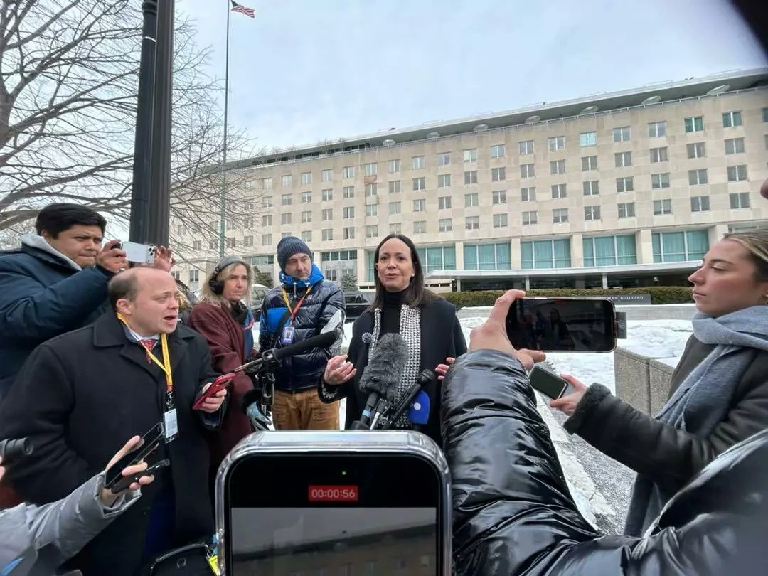 María Corina Machado gtras reunirse con Marco Rubio.