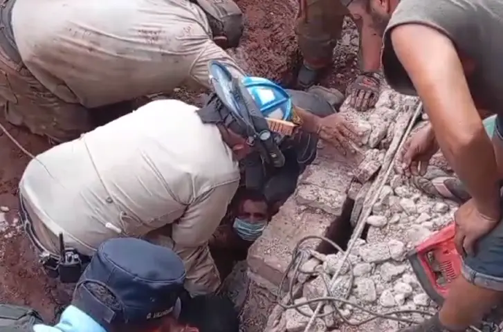 Foto del albañil que quedó soterrado en Comayagua