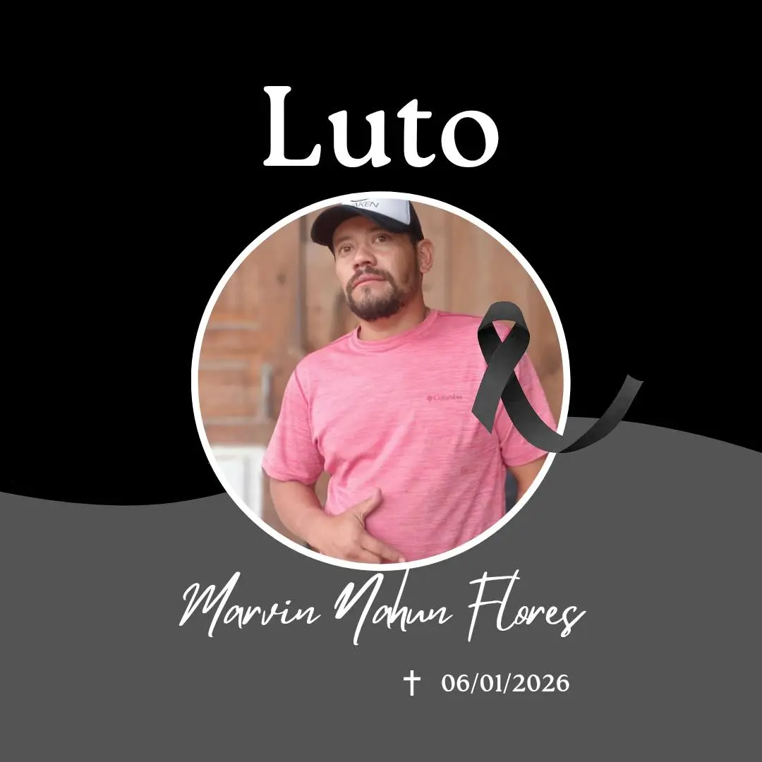 Nota de duelo de Marvin Nahún Flores