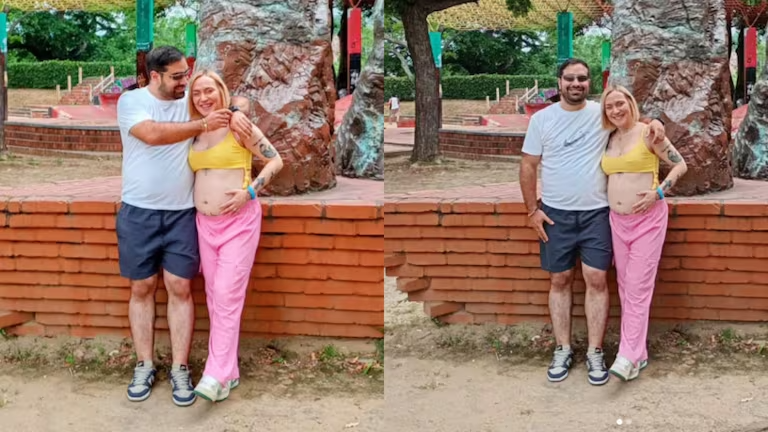 Vivian Polonia y su pareja