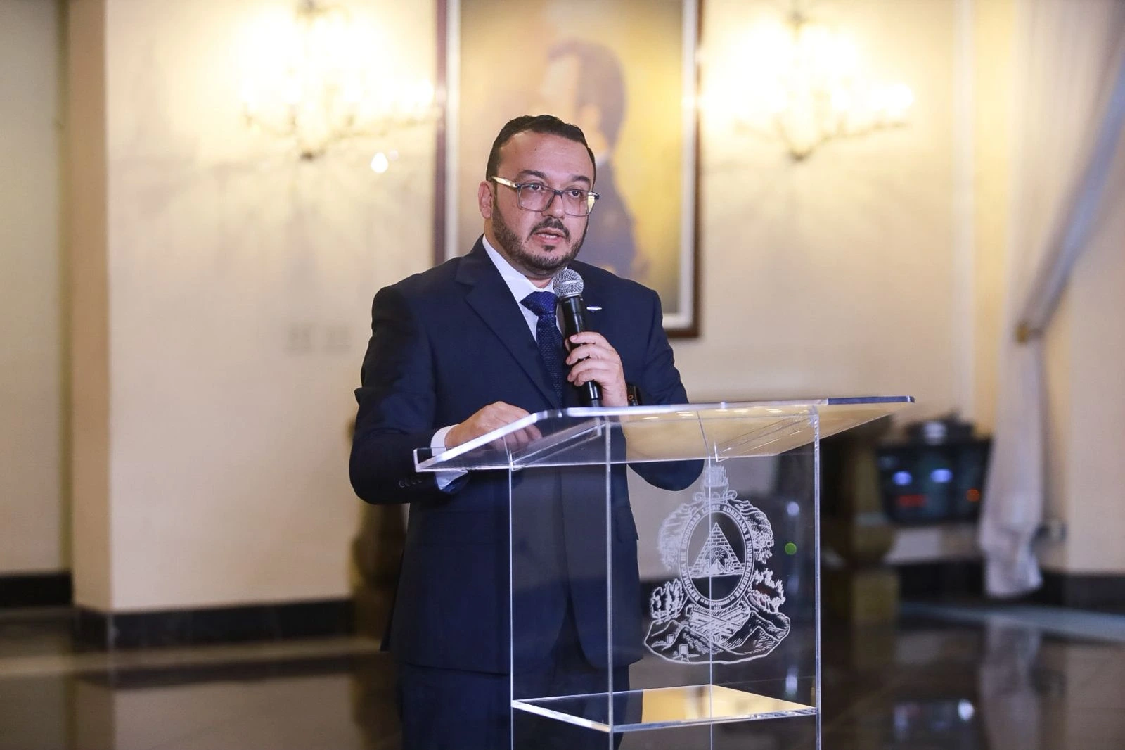 José Augusto Argueta, ministro de Estrategia y Comunicaciones.