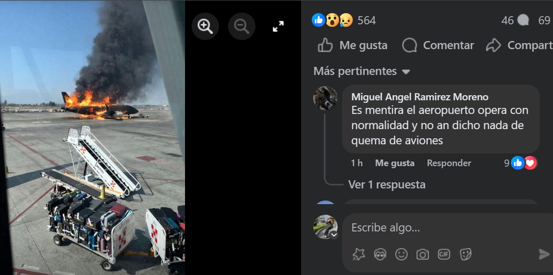 Queman avión de Volaris hoy en Guadalajara