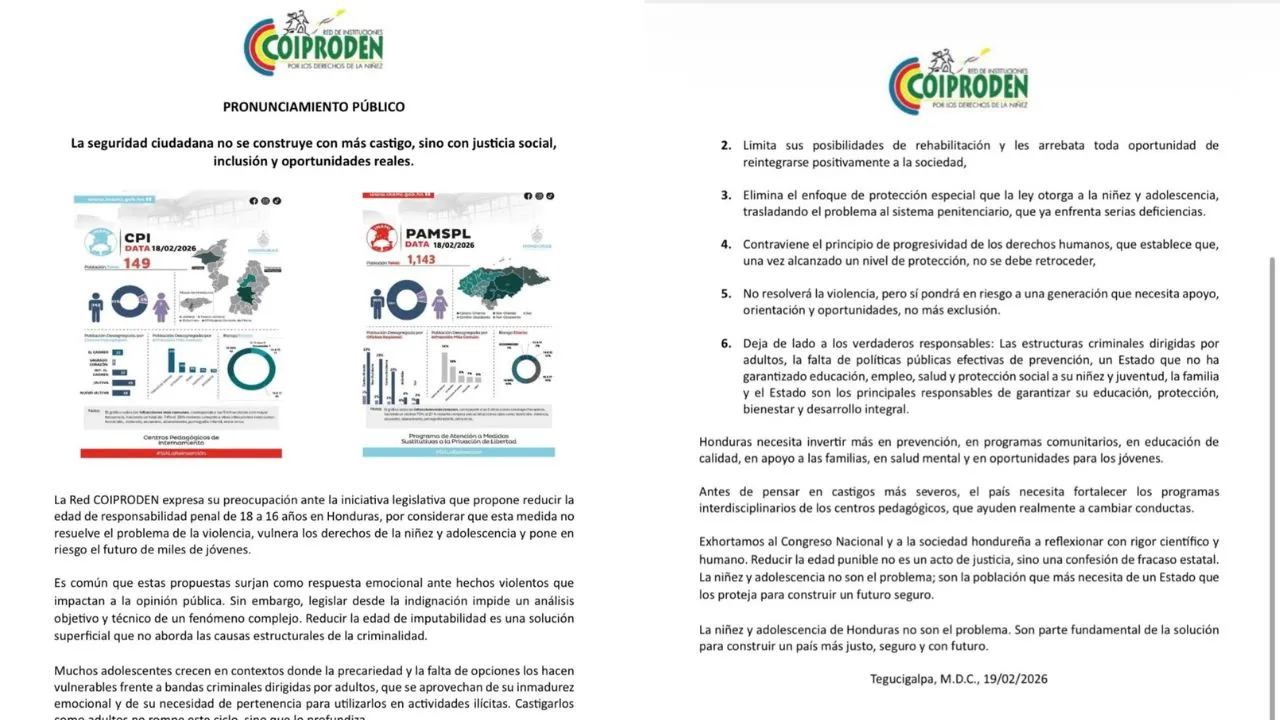 Comunicado de Coiproden 