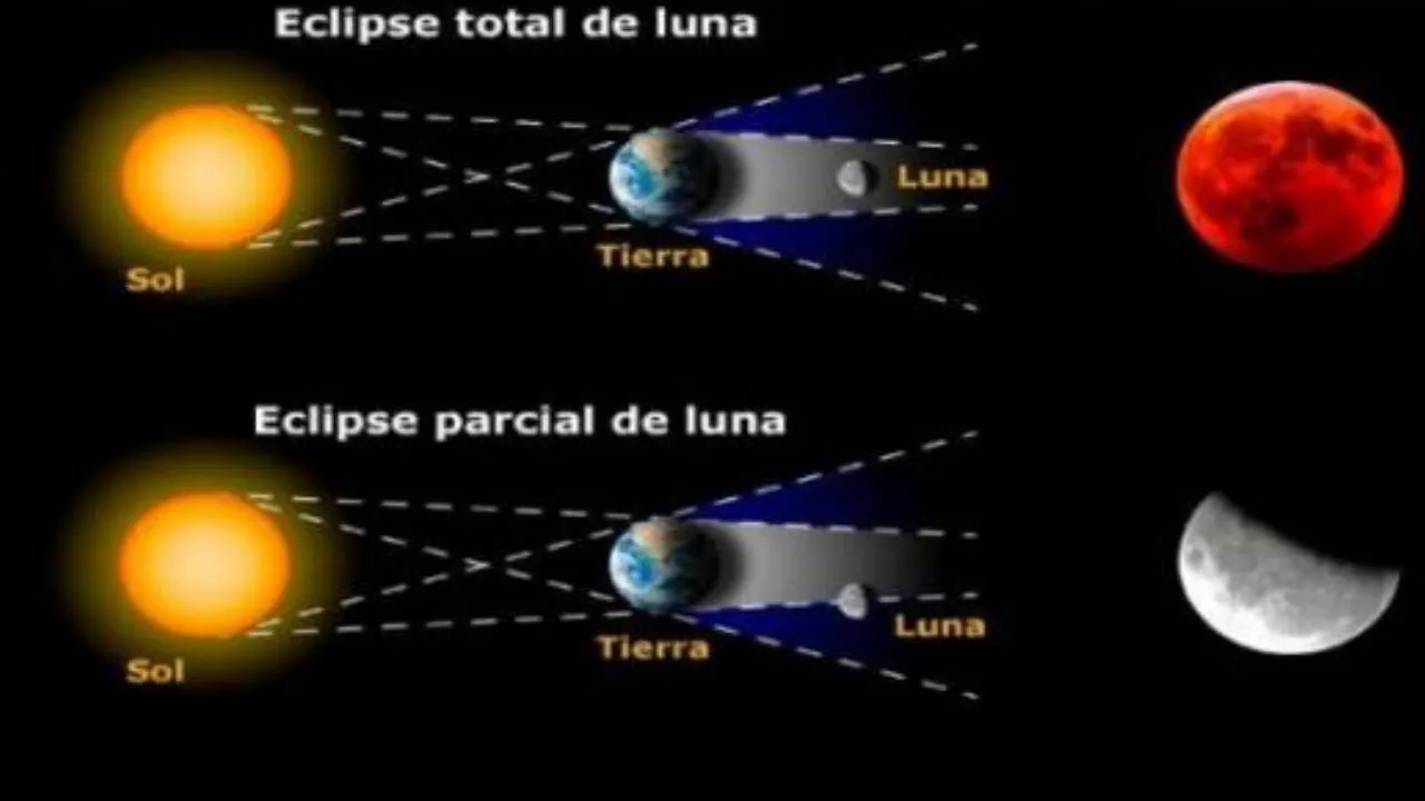 Fases del eclipse. 