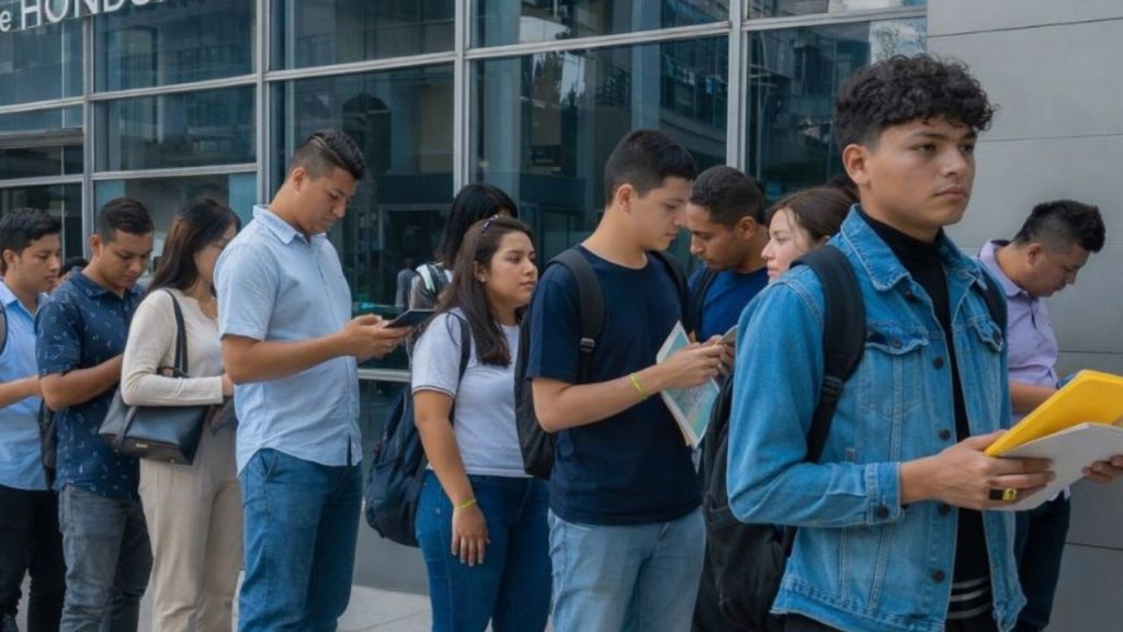 Jóvenes de Honduras buscando empleo 