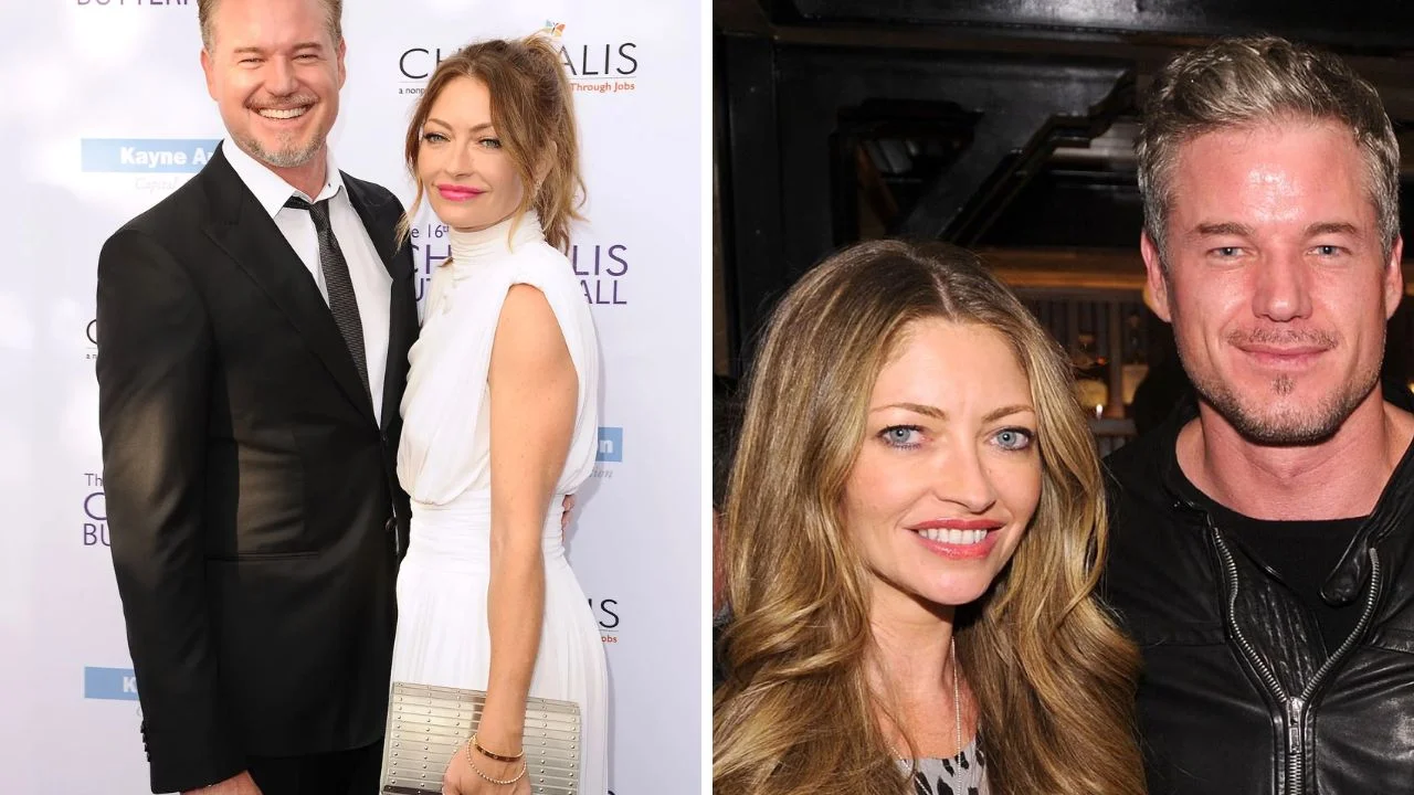 Collage de fotos de Eric Dane y su esposa Rebecca Gayheart