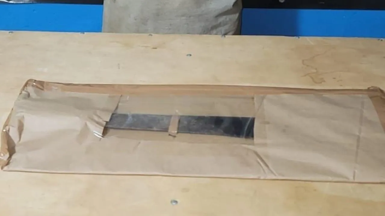 Machete decomisado.
