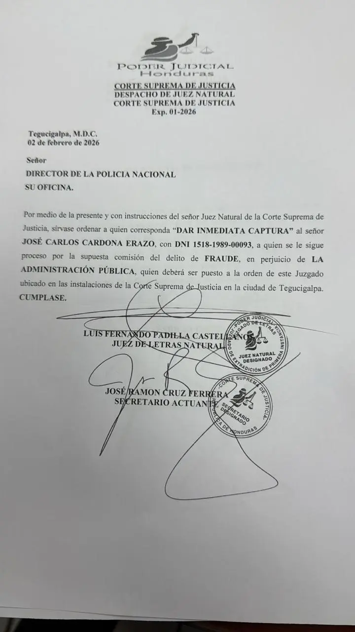 orden de captura