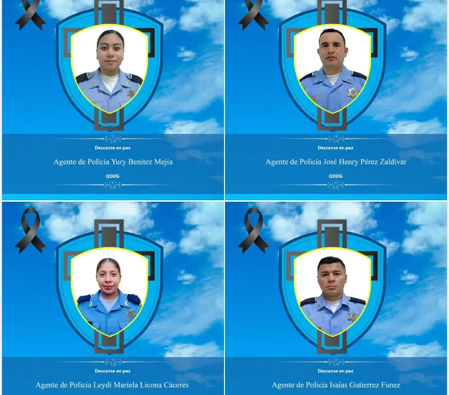 Policías fallecidos
