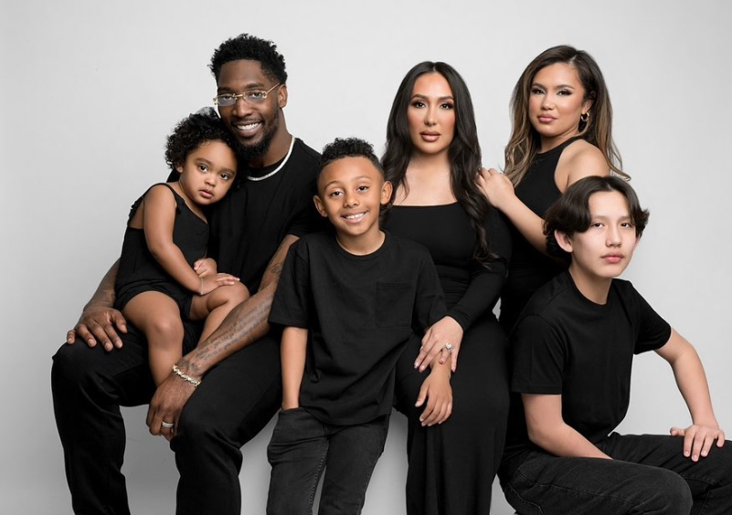 Sasha Lawrence y su familia 