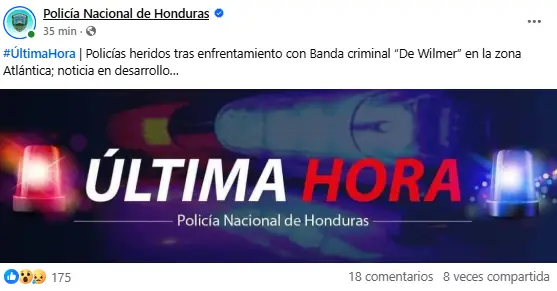 informe de la policía sobre el enfrentamiento 
