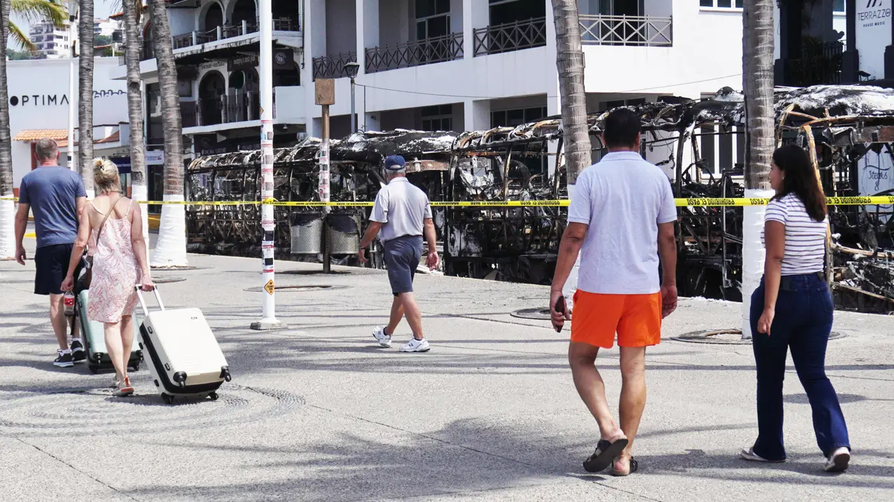 Turistas en Puerto Vallarta
