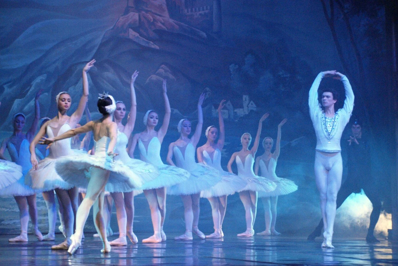 Lago de los cisnes.