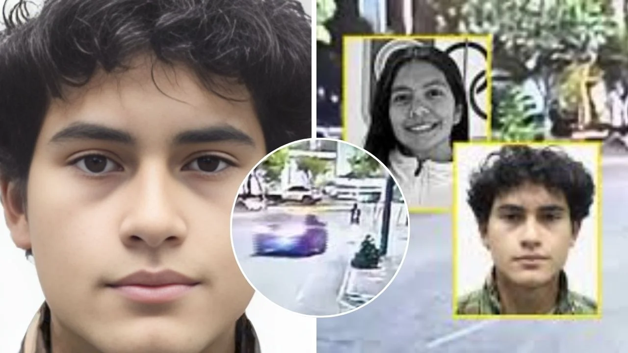 Collage de fotos de Lizeth Marzano Y  Adrián Villar Chirinos el joven que la atropello