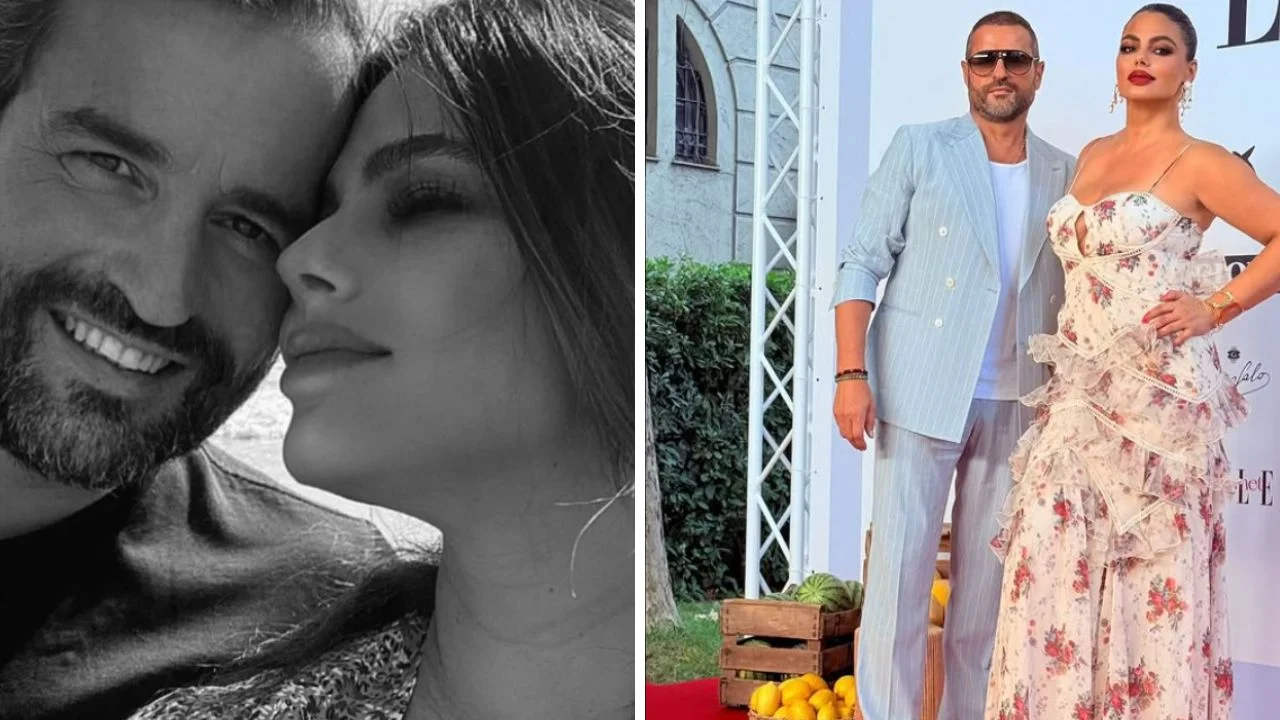 Collage de fotos de Marisa Jara y su esposo Miguel Almasa 