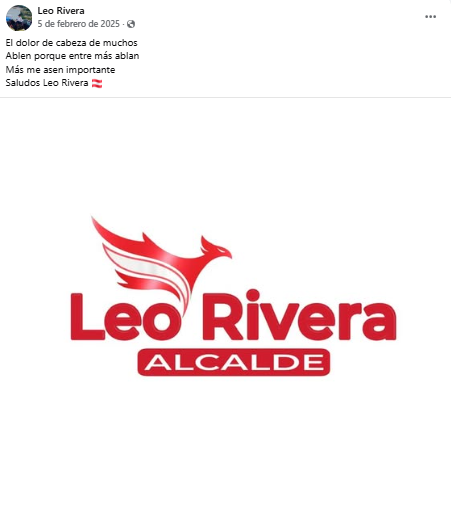 Mensaje de Leo Rivera