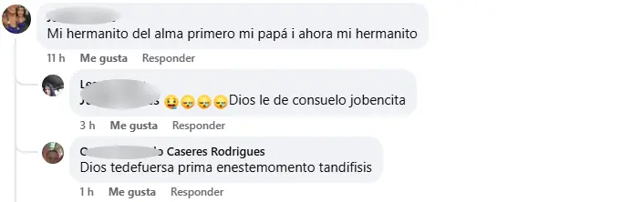Mensaje sobre el joven al que asesinan en Trojes