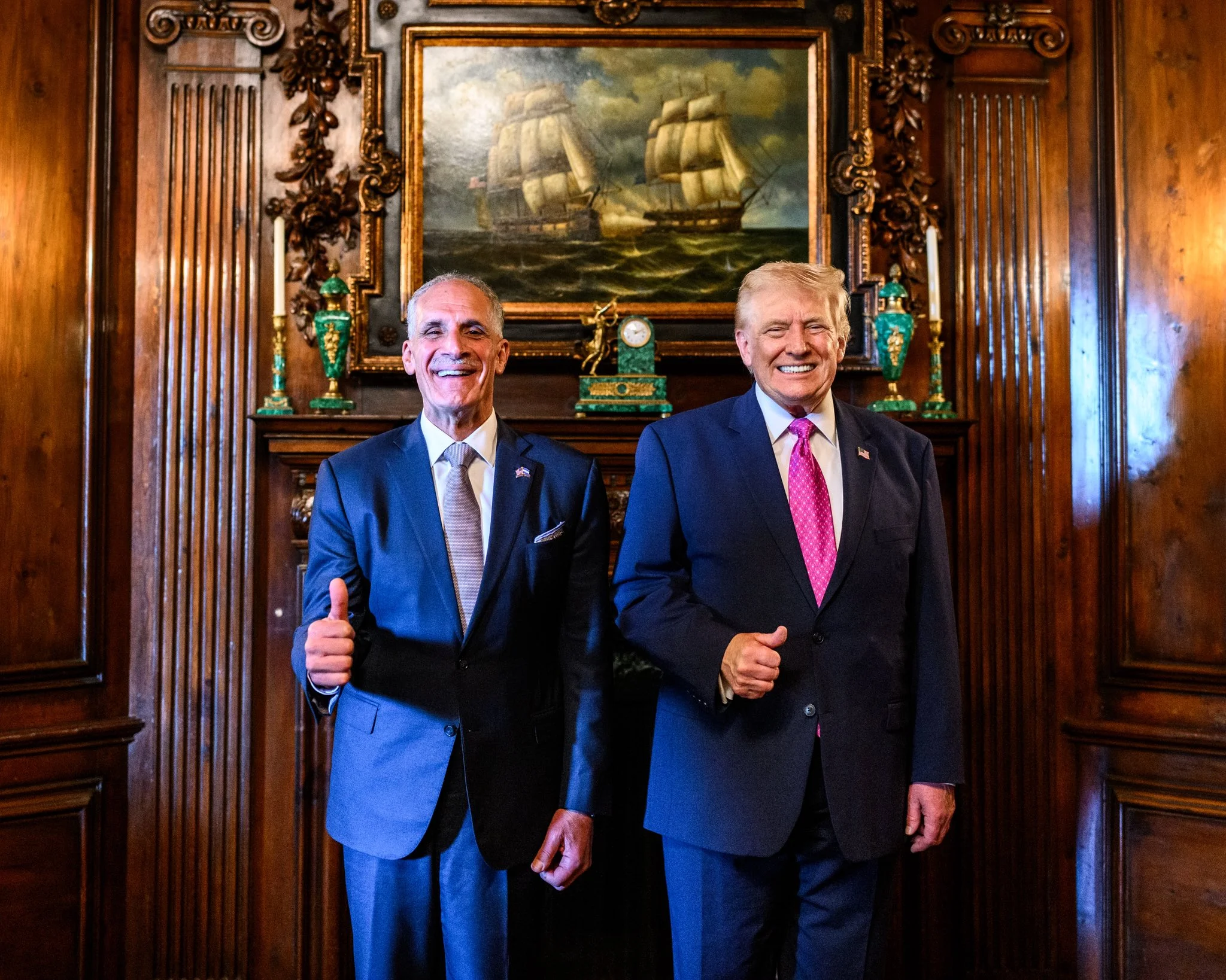 Nasry Asfura y Donald Trump tras reunión en EE.UU.