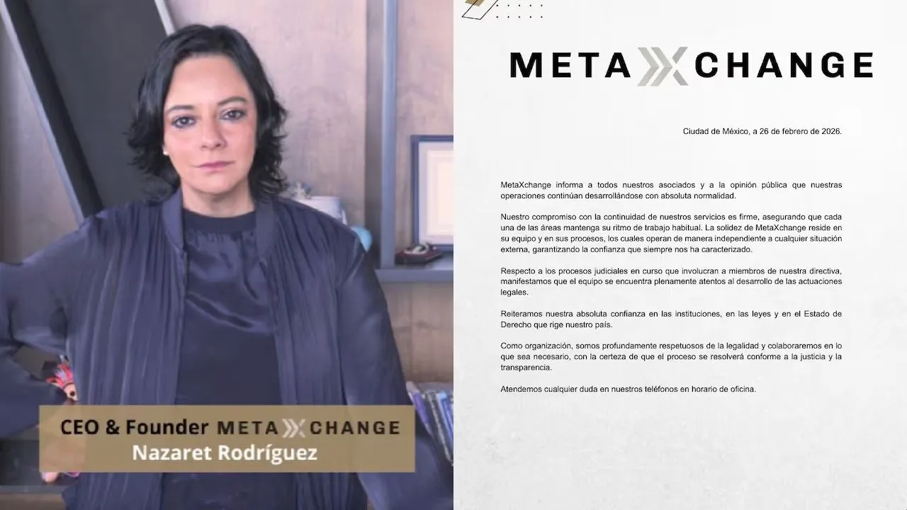Nazaret Rodríguez y comunicado de MetaXchange