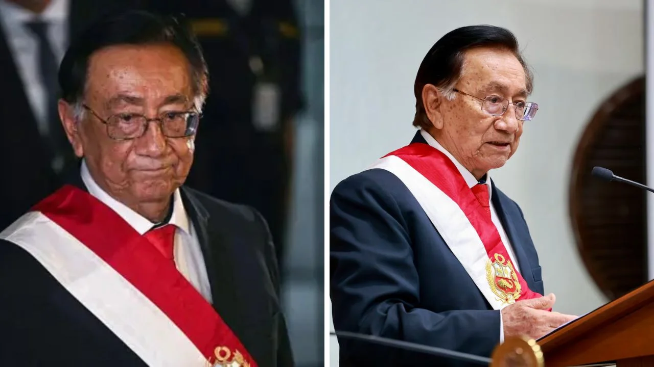 Collage de fotos de José María Balcázar es el nuevo presidente interino de Perú
