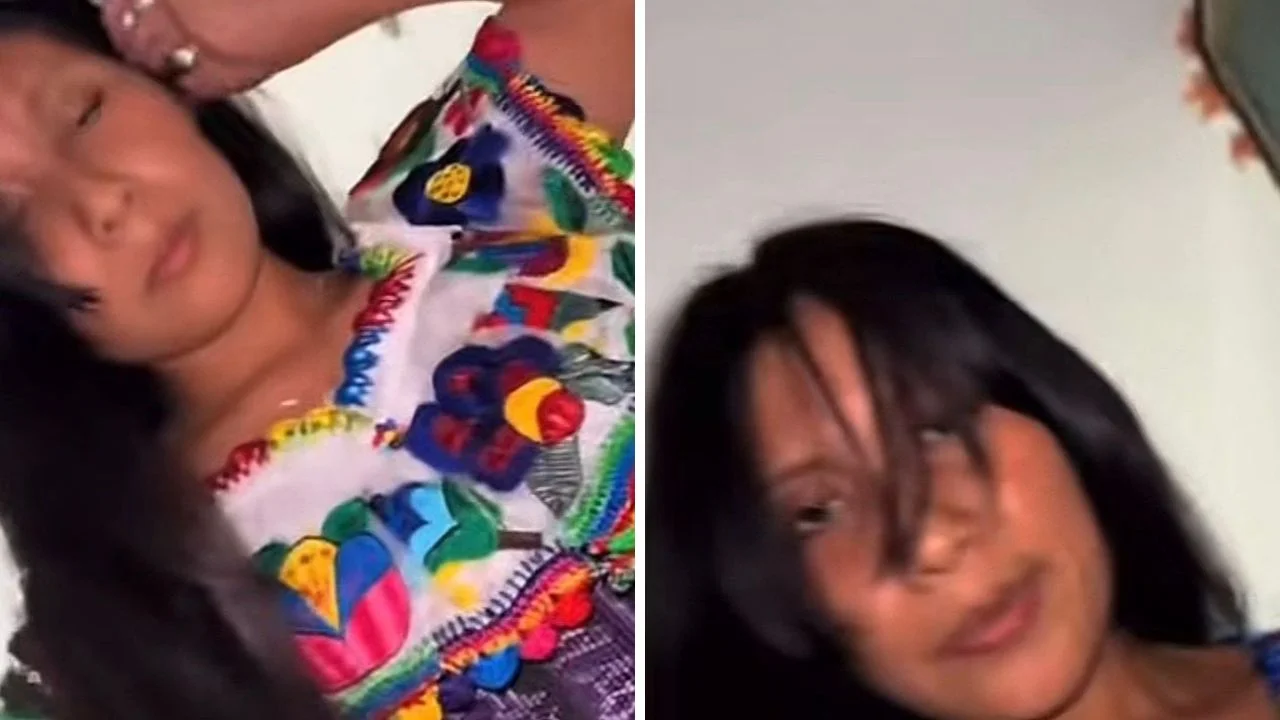 Collage de fotos de la Princesa Chapina y el supuesto video viral que causa revuelo en rede ssoicales