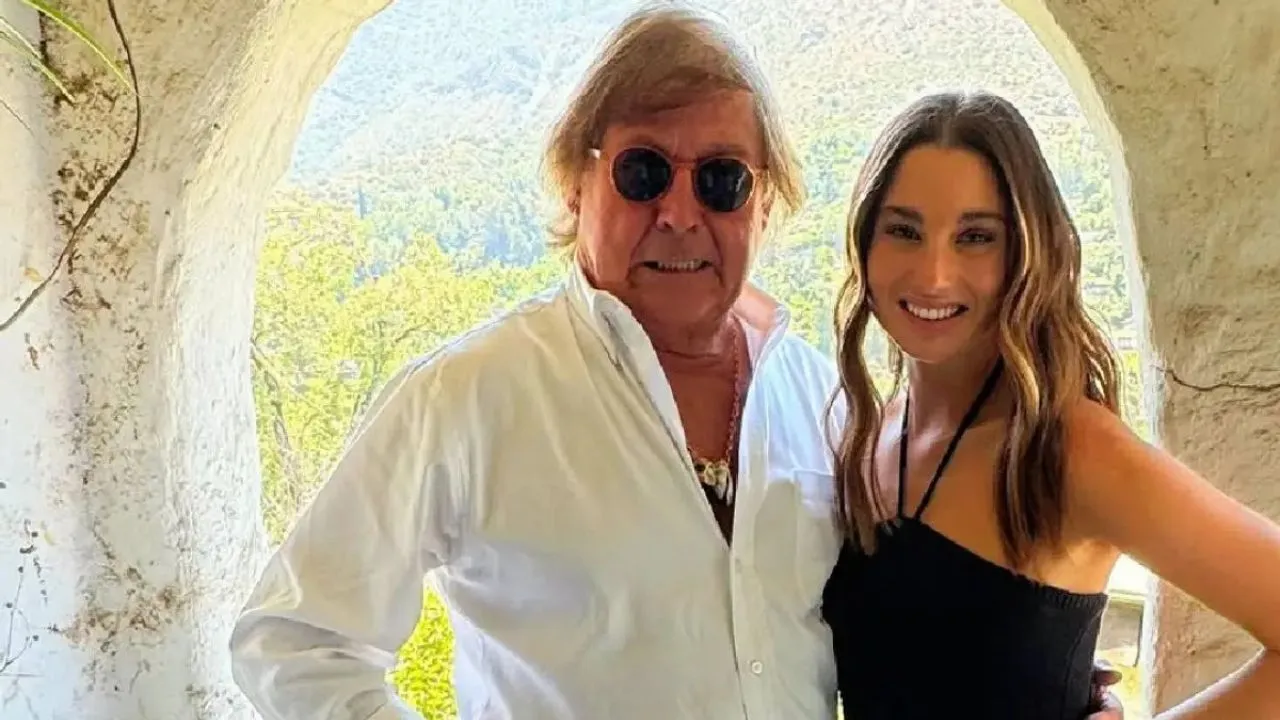 Emeterio Ureta y su hija Tita Ureta