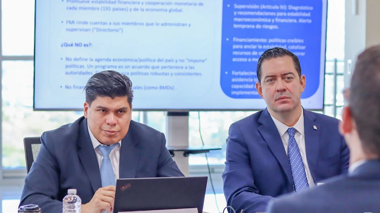 Roberto Lagos, presidente del BCH y Emilio Hércules, titular de Finanzas.