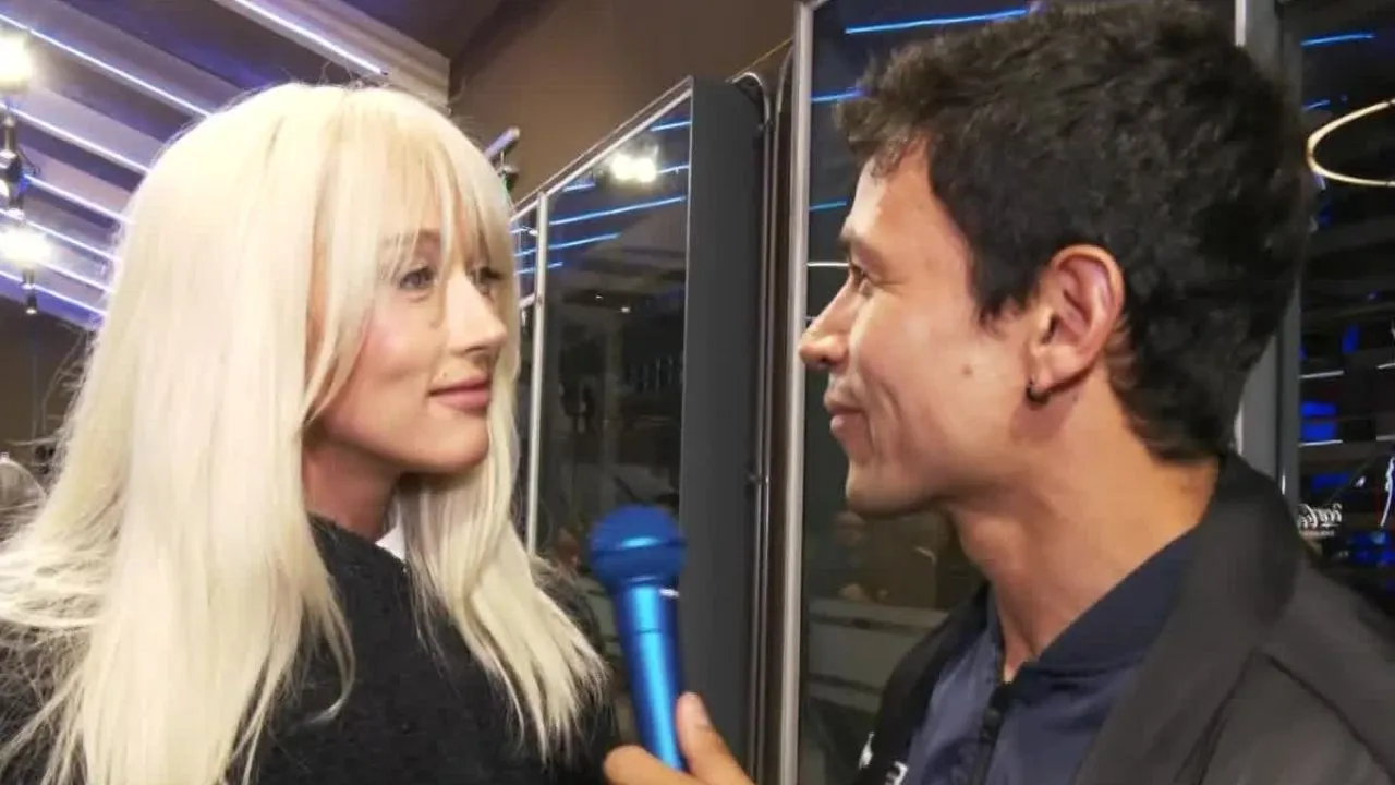 Vesta Lugg y Chapu Puelles en la Gala de Viña del Mar 2026.