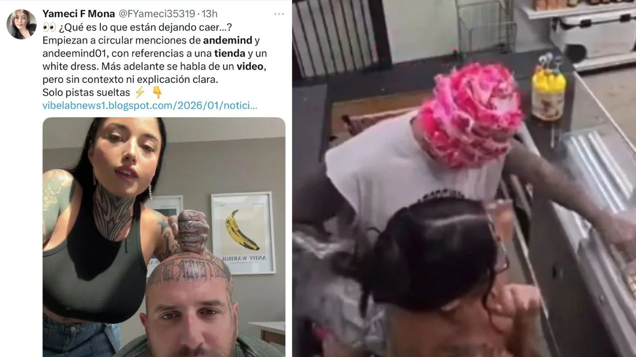 Foto del supuesto video filtrado de video viral de Andemind