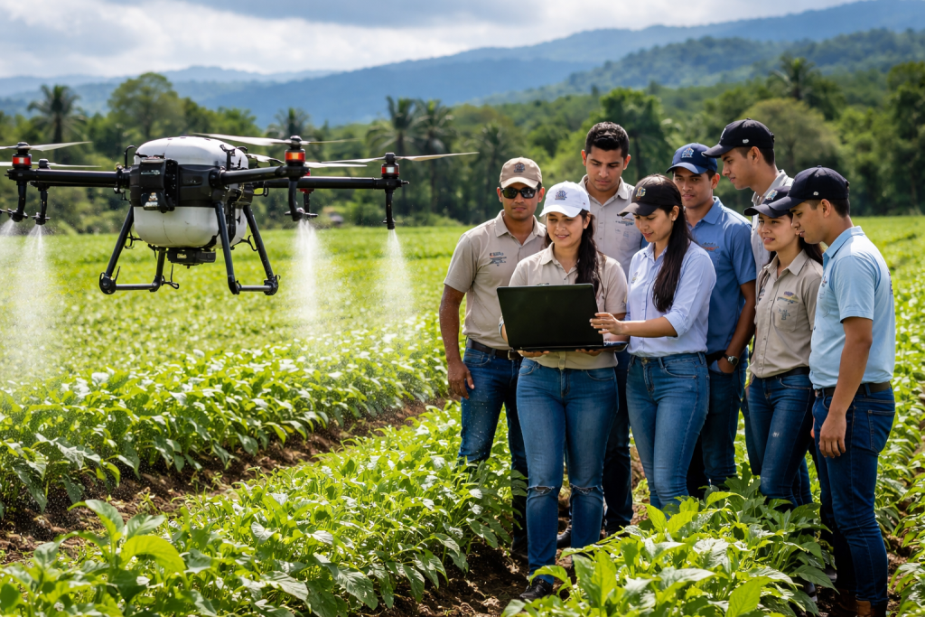 Atlántida drones agrícolas