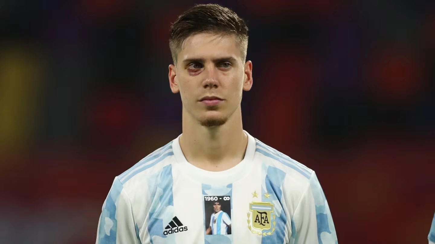 Juan Foyth, jugador de la selección de Argentina.