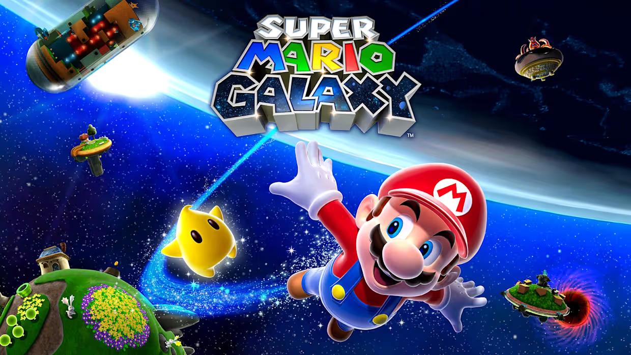Imagen de la pelicula de Super Mario Galaxy.