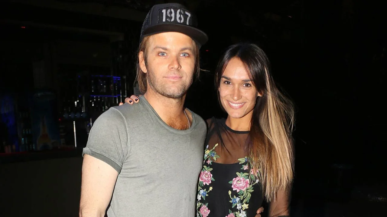 Benjamín Amadeo y la mamá de sus hijos, Martina.