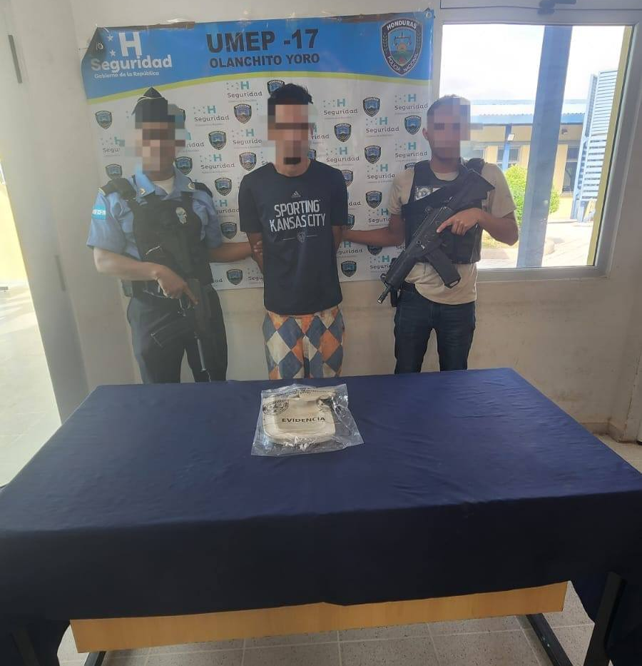 Foto del hombre capturado porque mató a su amigo en Olanchito