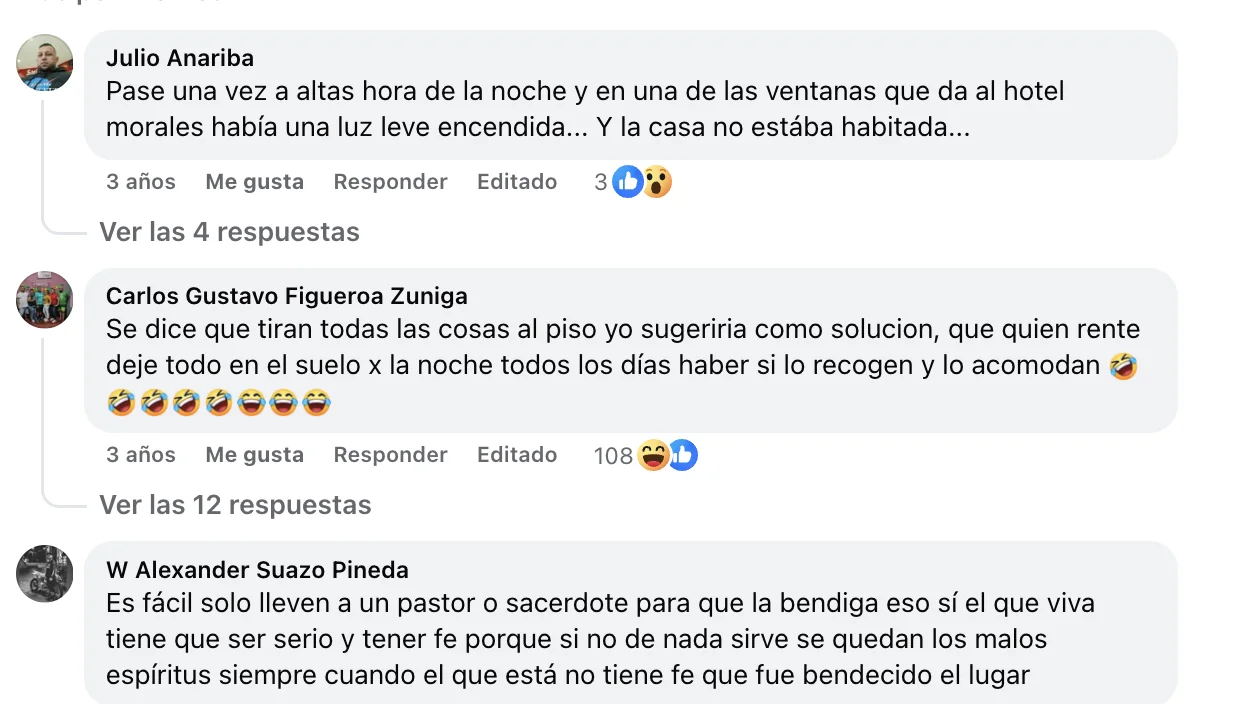 Comentarios en redes sociales.