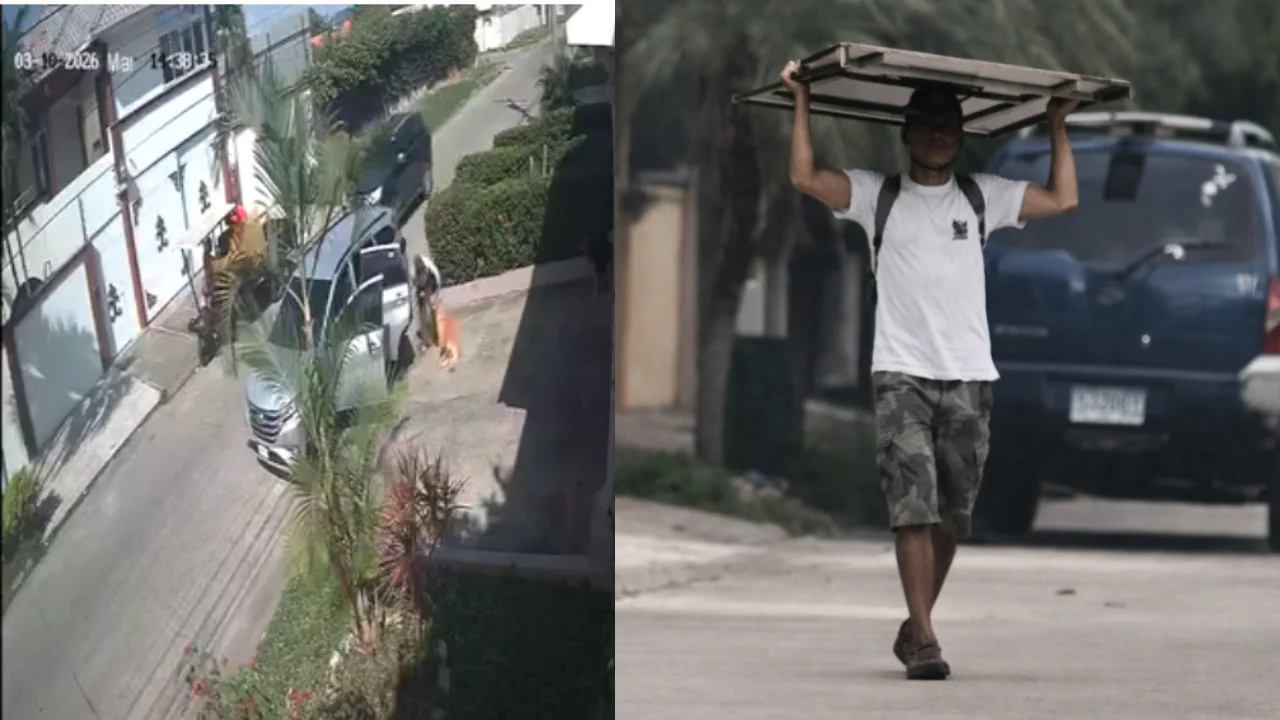 perosnas trasladando objetos de casa y sacando cosas de vehiculos 