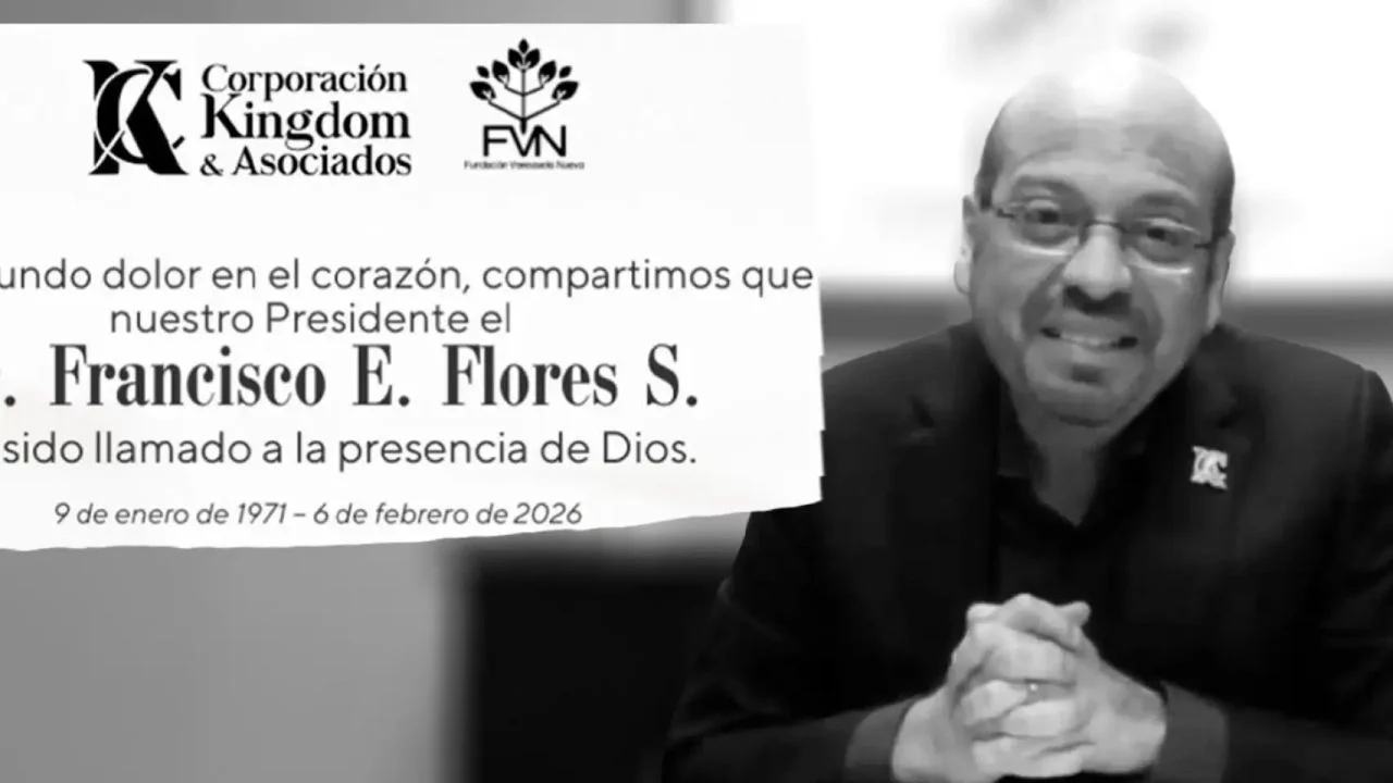 Fotografía en vida de Francisco Flores y anuncio de su muerte