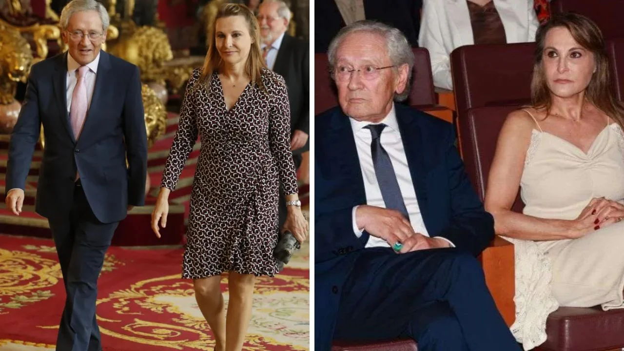 Collage de fotos de Fernando ónega y su esposa Ángela Rodrigo.