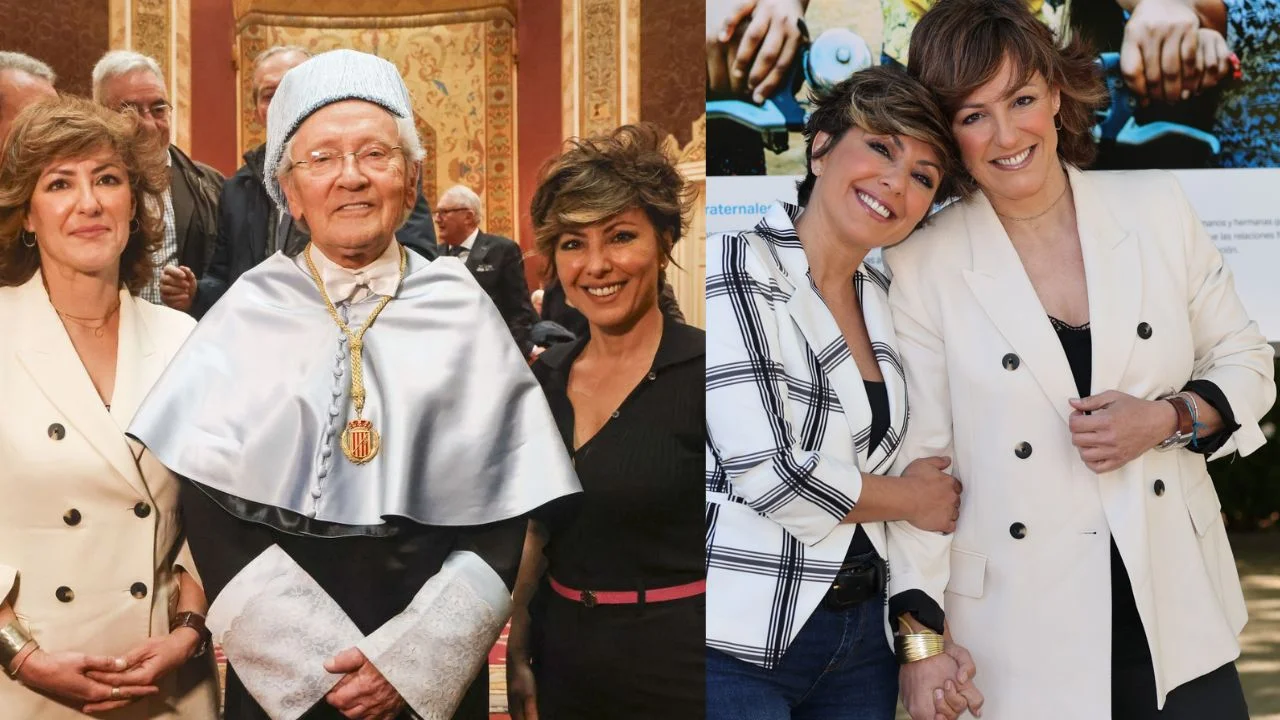 Collage de fotos de las hijas de Fernando ónega: Sonsoles y Cristina 