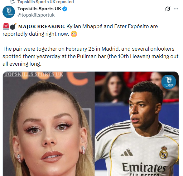 ¿Ester Expósito y Kylian Mbappe son novios?