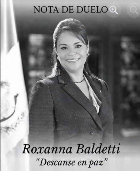 Roxana Baldetti murió hoy