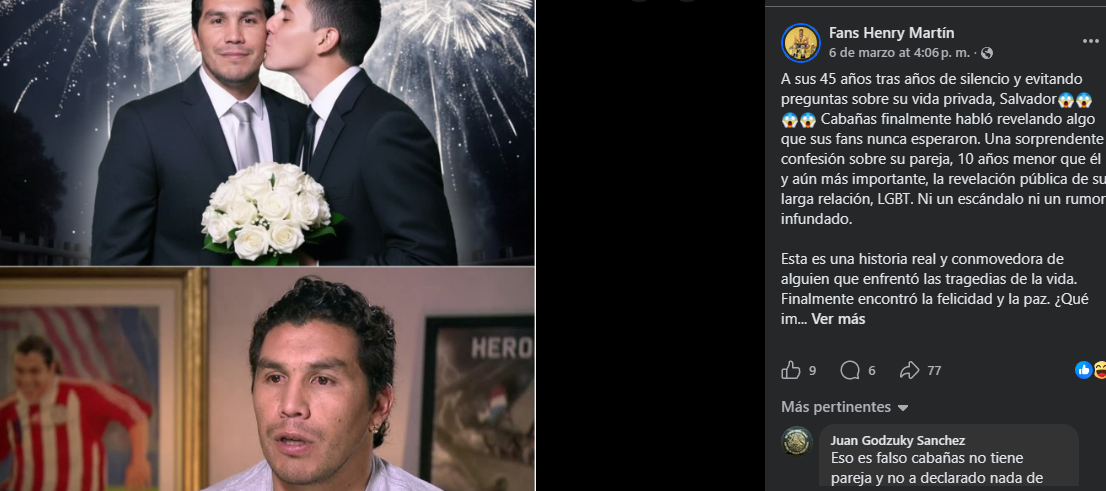 Salvador Cabañas es gay