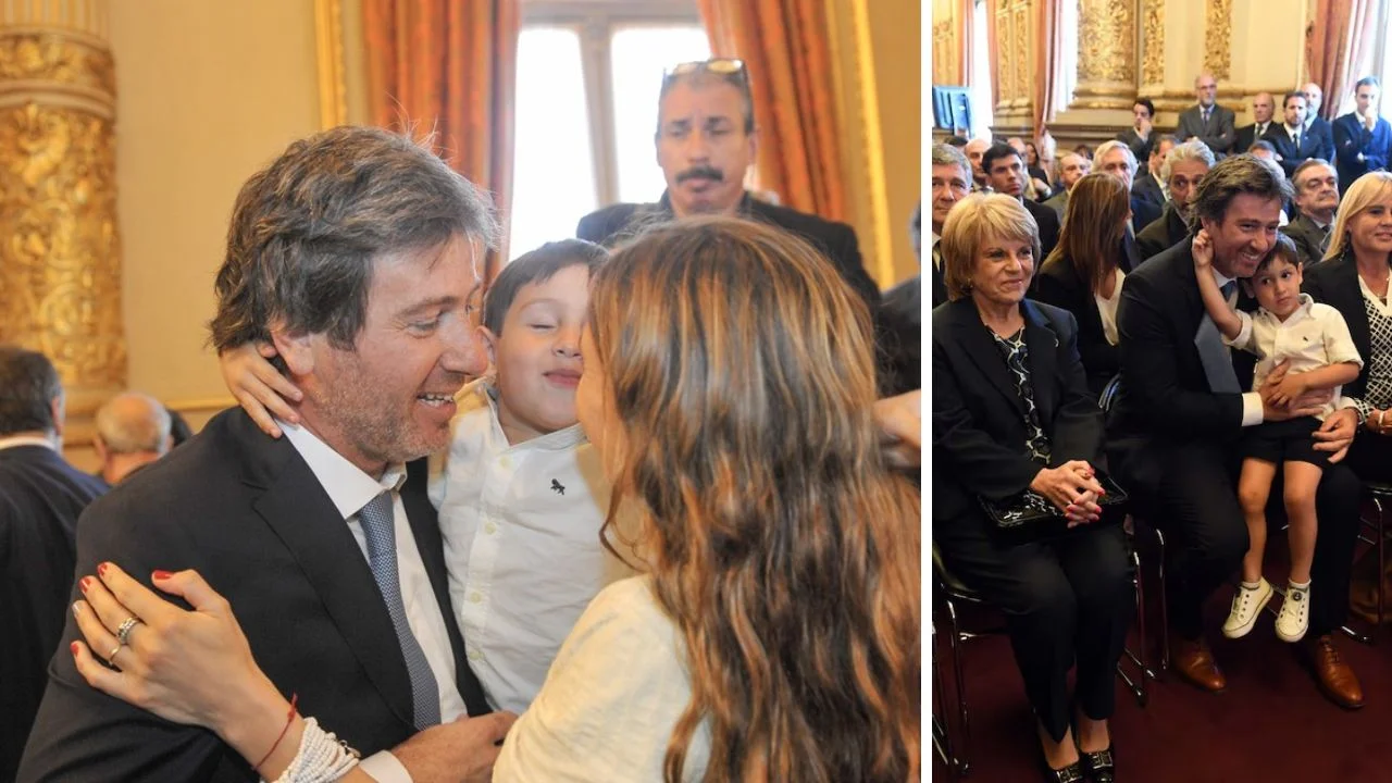 Collage de fotos bde la epsosa e hijos de Juan Bautista Mahiques 